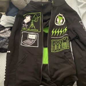 Invader zim hoodie (flippable)